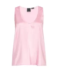 top fumo orchidea da donna senza maniche con ampio scollo | PINKO