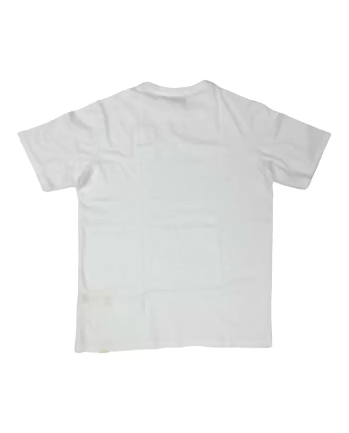 t-shirt off white da uomo con scritta logata sul petto | ROY ROGER'S t-shirt off white da uomo con scritta logata sul petto | ROY ROGER'S