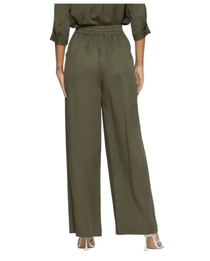 pantalone verde militare da donna con dettagli brillantinati | KOCCA pantalone verde militare da donna con dettagli brillantinati | KOCCA