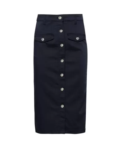 gonna blue navy da donna con loungette a vita alta | LIU JO gonna blue navy da donna con loungette a vita alta | LIU JO