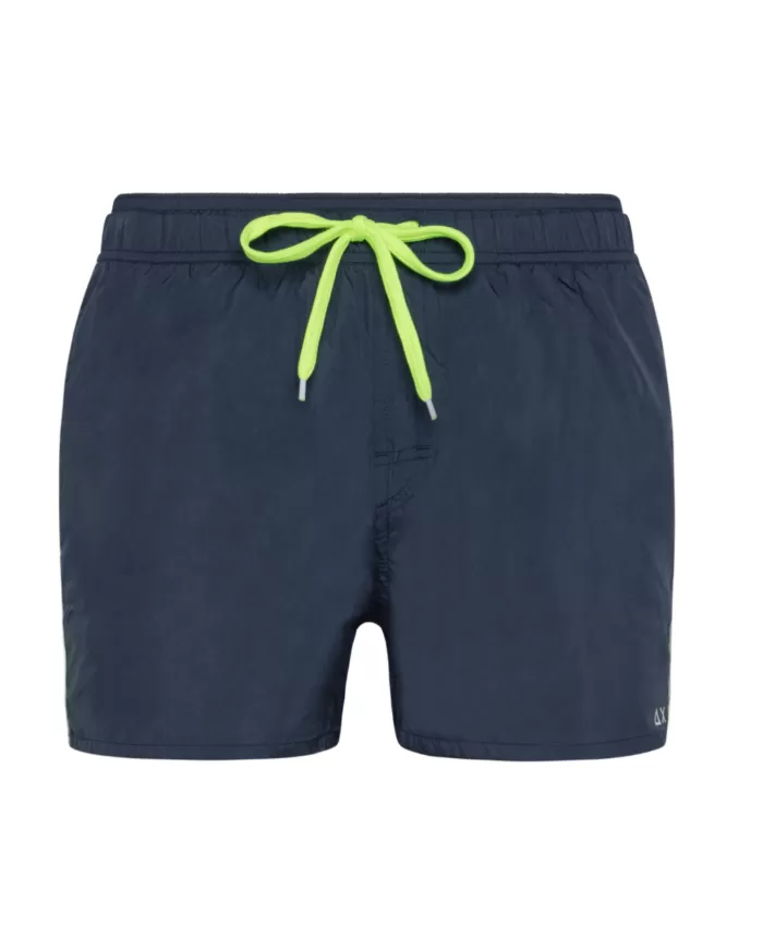 costume mare navy blue da uomo con label logata | SUN68 costume mare navy blue da uomo con label logata | SUN68