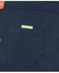 costume mare navy blue da uomo con label logata | SUN68