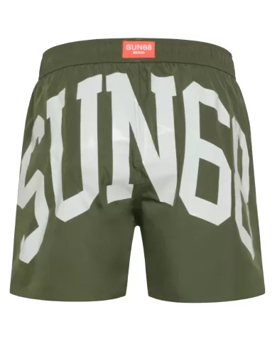 costume mare militare da uomo con label logata | SUN68