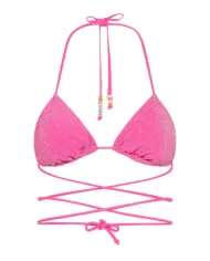 bikini mare fuxia da donna con dettaglio lurex | SUN68