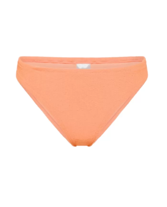 slip mare arancione da dona con dettagli crinkle all-over | SUN68 slip mare arancione da dona con dettagli crinkle all-over | SUN68