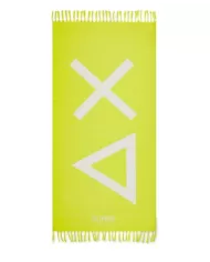 telo mare lime da donna con scritta e maxi logo | SUN68 telo mare lime da donna con scritta e maxi logo | SUN68