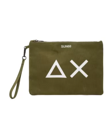 pochette mare beige da donna con logo centrale, in basso | SUN68 pochette mare beige da donna con logo centrale, in basso | SUN68
