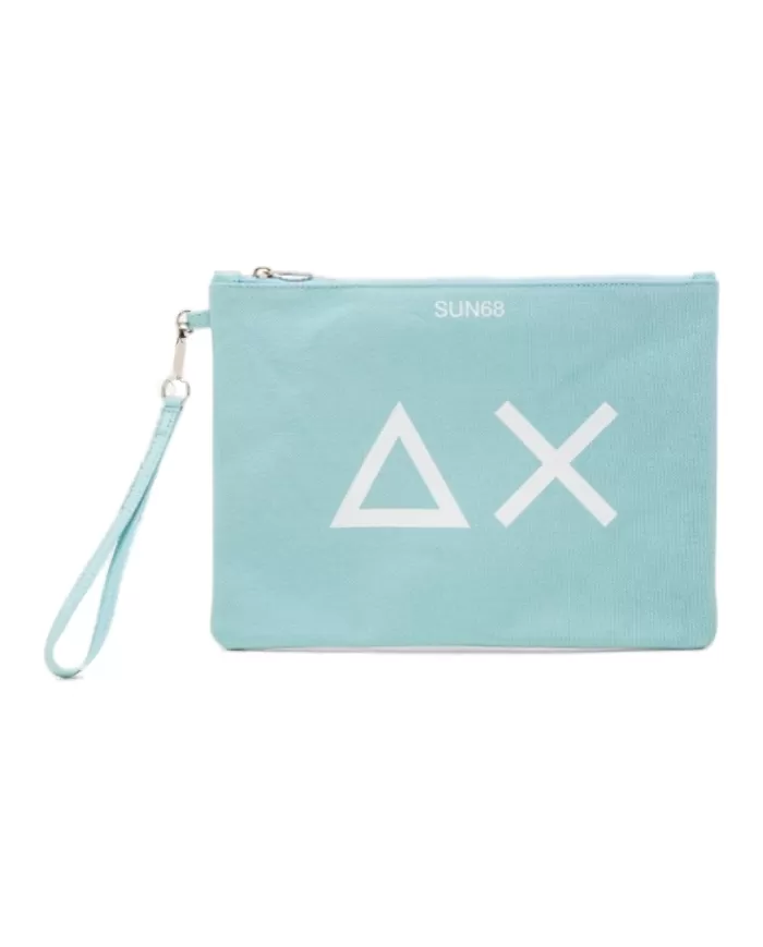 pochette mare acqua da donna con logo centrale, in basso | SUN68 pochette mare acqua da donna con logo centrale, in basso | SUN68