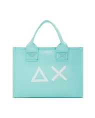 borsa mare shopper acqua da donna con ricami alla base | SUN68 borsa mare shopper acqua da donna con ricami alla base | SUN68