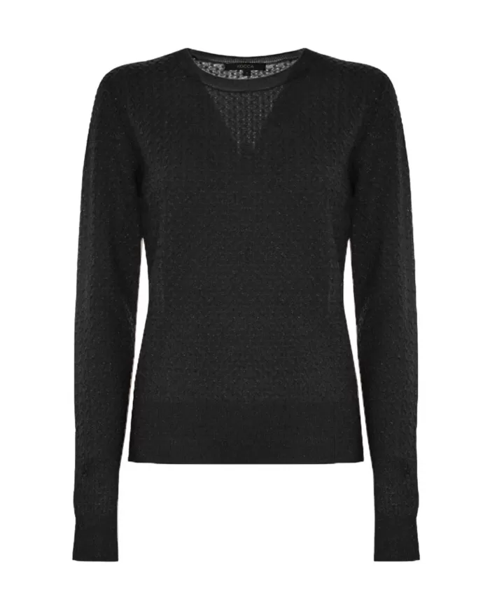 Maglia Donna in misto lana regular girocollo| KOKKA Maglia Donna in misto lana regular girocollo| KOKKA