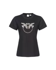 T-shirt donna Ricamo Gioiello 100535 A24E QUENTIN | PINKO
