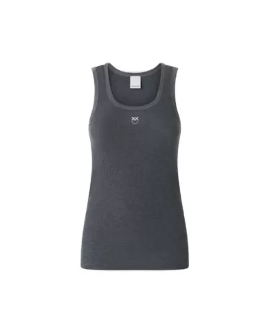 Top canottiera donna a costine 100807 A22X | PINKO