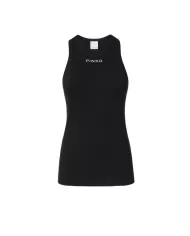 top canottiera mini logo 100822 A22X | PINKO