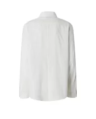 Camicia Donna 103708 A273 COREA viscosa classico rigato logo | PINKO