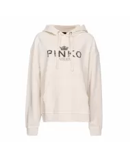 Felpa da Donna in cotone oversize logo 104388 A27V BASSANI | PINKO