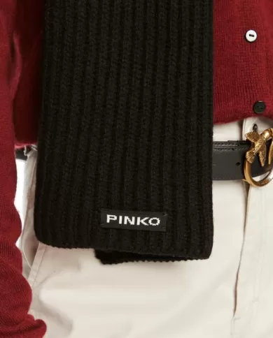 Sciarpa da donna patch logo 104490 A1CH LYKOI | PINKO Sciarpa da donna patch logo 104490 A1CH LYKOI | PINKO