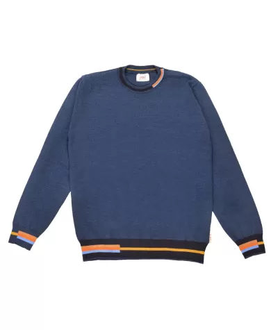 Maglia Uomo lana regular BLUES | BOB Maglia Uomo lana regular BLUES | BOB
