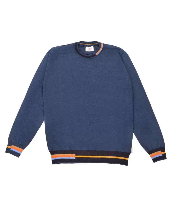 Maglia Uomo lana regular BLUES | BOB Maglia Uomo lana regular BLUES | BOB