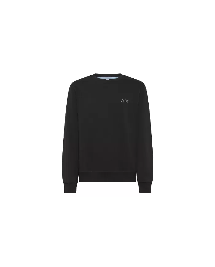 Felpa Uomo Logo Ricamo Girocollo F44103 ROUND COTTON FL|SUN68 Felpa Uomo Logo Ricamo Girocollo F44103 ROUND COTTON FL|SUN68