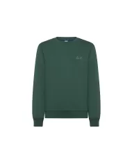 Felpa Uomo Logo Ricamo Girocollo F44103 ROUND COTTON FL | SUN68