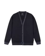 Cardigan Uomo lana regular logo MENDOZA R00426 | BOB Cardigan Uomo lana regular logo MENDOZA R00426 | BOB