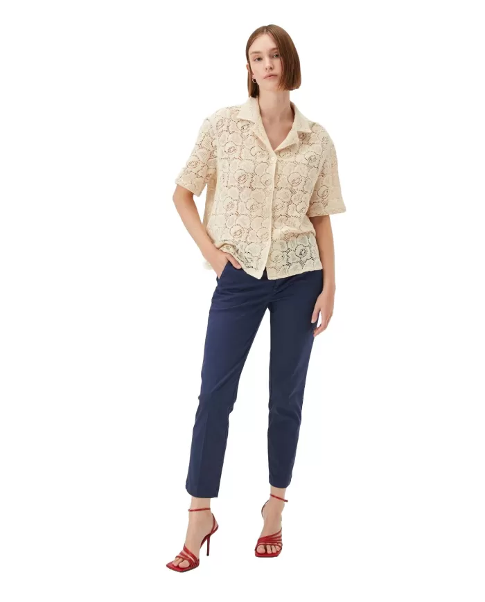 Pantalone Donna cotone slim RND057P4030112 CHINO FLOW | ROY ROGER'S Pantalone Donna cotone slim RND057P4030112 CHINO FLOW | ROY ROGER'S