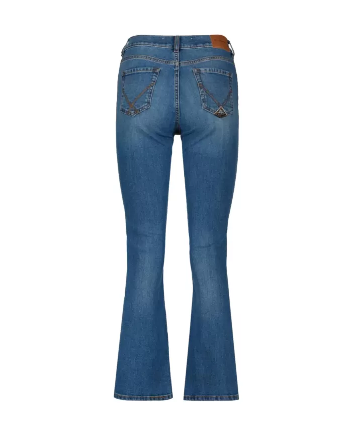 Jeans Donna denim slim flare RND104CG212111 ZANDRA HEM | ROY ROGER'S Jeans Donna denim slim flare RND104CG212111 ZANDRA HEM | ROY ROGER'S