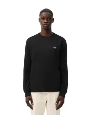 LACOSTE T-shirt Uomo TH7307 A-EP in cotone a manica lunga con ricamo coccodrillo 031 NERO LACOSTE T-shirt Uomo TH7307 A-EP in cotone a manica lunga con ricamo coccodrillo 031 NERO
