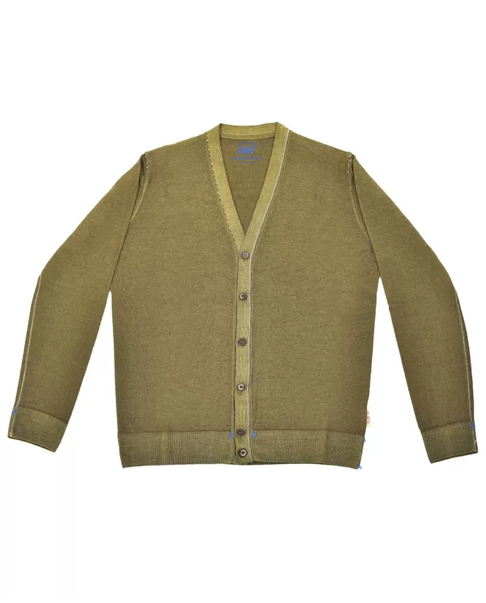 Cardigan da Uomo lana regular logo MENDOZA R00426 | BOB Cardigan da Uomo lana regular logo MENDOZA R00426 | BOB