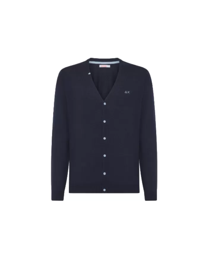 Cardigan Uomo Scollo a V K44103 SOLID | SUN68 Cardigan Uomo Scollo a V K44103 SOLID | SUN68