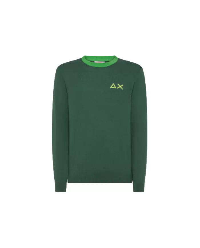 Maglia Uomo Contrasto colore K44130 ROUND BIG ELBOW| SUN68 Maglia Uomo Contrasto colore K44130 ROUND BIG ELBOW| SUN68