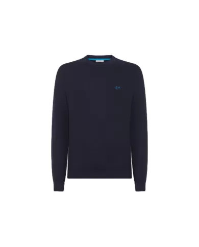 Maglia Uomo Logo Ricamo K44140 ROUND PIQUET KNIT | SUN68 Maglia Uomo Logo Ricamo K44140 ROUND PIQUET KNIT | SUN68