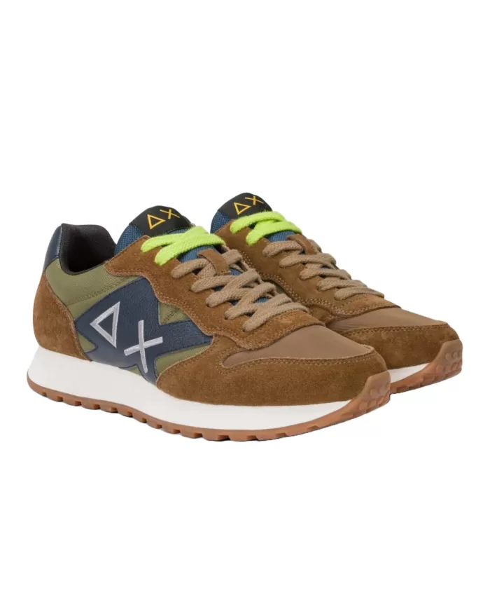 Sneakers uomo logo ricamo Z44114 JAKI BICOLOR | SUN68 Sneakers uomo logo ricamo Z44114 JAKI BICOLOR | SUN68