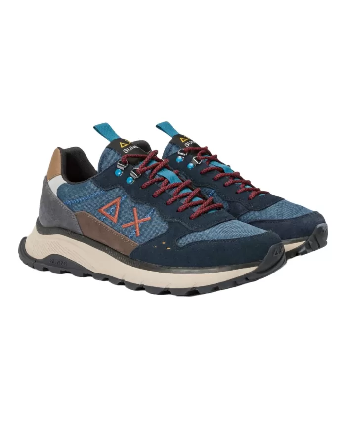 Sneakers Uomo pelle comfort logo Z44128 FIRE AND CAMPING | SUN68 Sneakers Uomo pelle comfort logo Z44128 FIRE AND CAMPING | SUN68