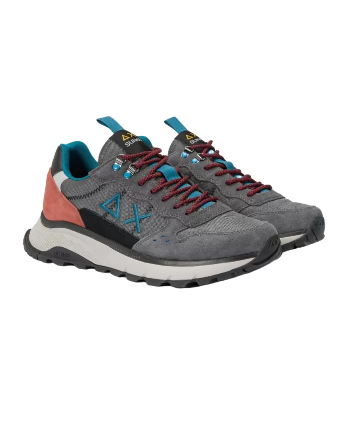 Sneakers Uomo pelle comfort logo Z44128 FIRE AND CAMPING | SUN68 Sneakers Uomo pelle comfort logo Z44128 FIRE AND CAMPING | SUN68