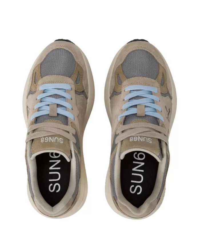 Sneaker Donna pelle scamosciata logo Z44228 VENUS SUEDE | SUN68