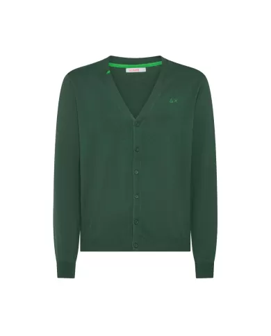 Cardigan da Uomo Scollo a V K44103 SOLID | SUN68 Cardigan da Uomo Scollo a V K44103 SOLID | SUN68