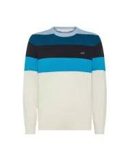 Maglia Uomo lana regular logo K44184 ROUND STRIPES FANCY | SUN68
