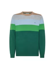 Maglia Uomo lana regular logo K44184 ROUND STRIPES FANCY | SUN68