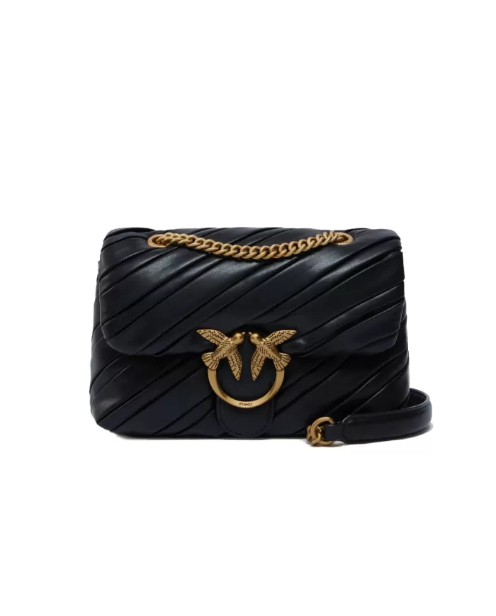 Borsa Donna pelle plissè logo 100039 A1V9 LOVE PUFF MINI| PINKO Borsa Donna pelle plissè logo 100039 A1V9 LOVE PUFF MINI| PINKO