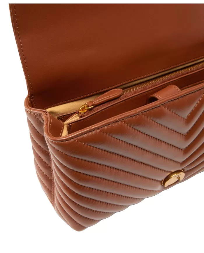 Borsa Donna pelle classico chevron 100043 A0GK LOVE LADY PUFF| PINKO