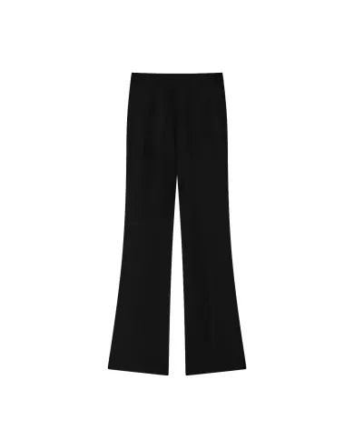 Pantalone Donna in viscosa stile flare piega 100054 A213 HULKA | PINKO