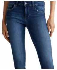 Jeans donna risvolto logato strass UF4006D4615 MONROE | LIU JO