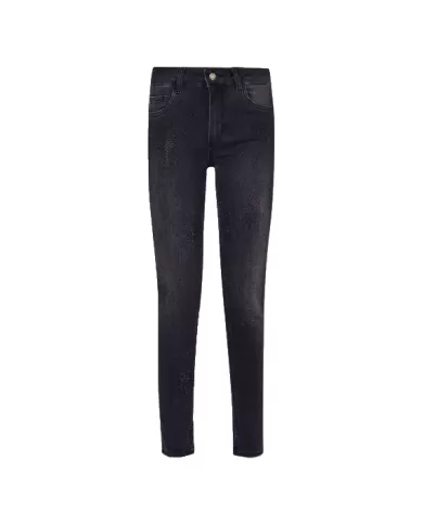 Jeans donna risvolto e strass UF4006D4811 | LIU JO