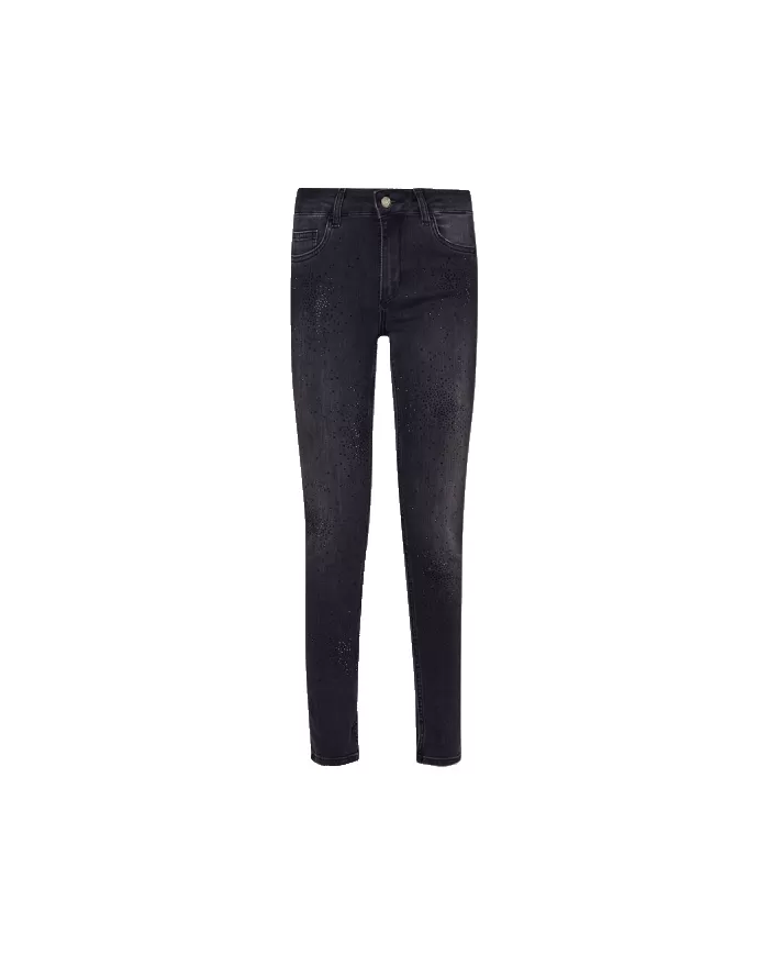 Jeans donna risvolto e strass UF4006D4811 | LIU JO Jeans donna risvolto e strass UF4006D4811 | LIU JO