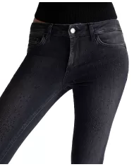 Jeans donna risvolto e strass UF4006D4811 | LIU JO