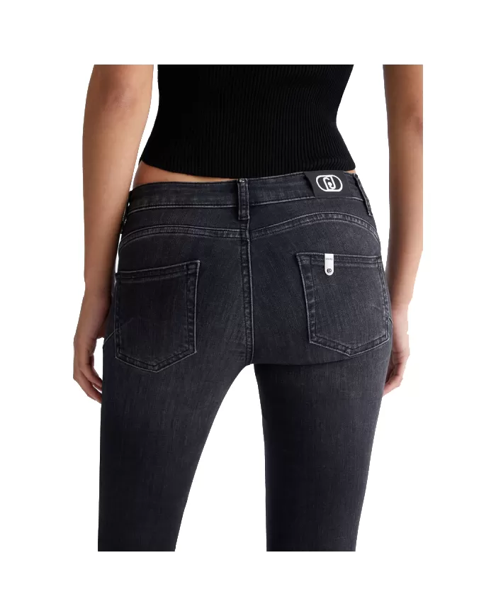 Jeans donna risvolto e strass UF4006D4811 | LIU JO