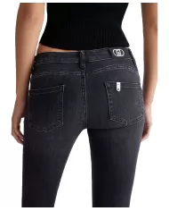 Jeans donna risvolto e strass UF4006D4811 | LIU JO