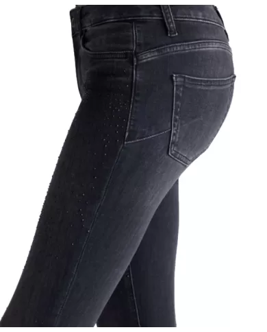 Jeans donna risvolto e strass UF4006D4811 | LIU JO
