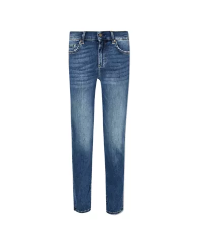 Jeans donna gamba slim e salpa logata UF4066DS615 | LIU JO